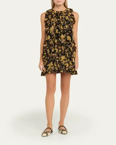 Ulla Johnson Signe Cascading Ruffle Mini Dress | Thumbnail 2