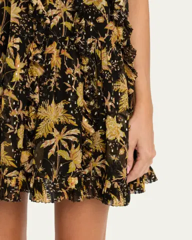 Ulla Johnson Signe Cascading Ruffle Mini Dress | Thumbnail 5