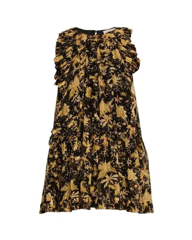 Signe Cascading Ruffle Mini Dress