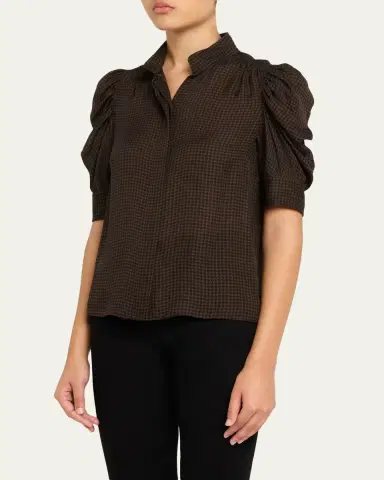 FRAME The Houndstooth Blouse | Thumbnail 4