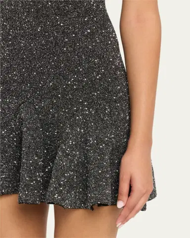 LoveShackFancy Sarajane Sequined Stretch Knit Mini Dress | Thumbnail 5 LoveShackFancy Sarajane Sequined Stretch Knit Mini Dress | Thumbnail 5
