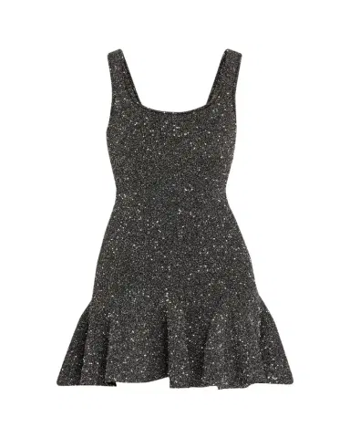 LoveShackFancy Sarajane Sequined Stretch Knit Mini Dress | Thumbnail 1 LoveShackFancy Sarajane Sequined Stretch Knit Mini Dress | Thumbnail 1