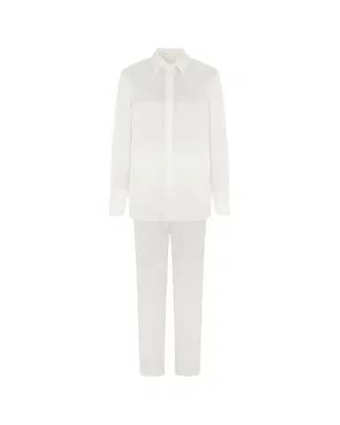 Olivia von Halle Bacall Straight-Leg Silk Pajama Set | Thumbnail 1