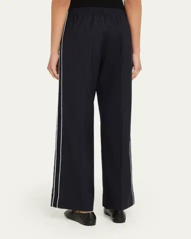 WE-AR4 The Chaplin Pinstripe Straight-Leg Trousers | Thumbnail 3