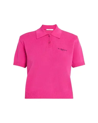 Givenchy Short-Sleeve Cashmere-Wool Polo Shirt | Thumbnail 1 Givenchy Short-Sleeve Cashmere-Wool Polo Shirt | Thumbnail 1