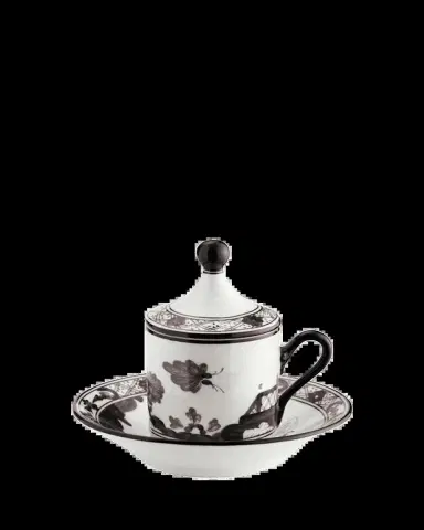 GINORI 1735 Oriente Italiano Empire-Style Coffee Cups & Saucers, Set of 2 | Thumbnail 2