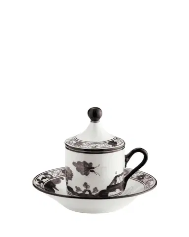 GINORI 1735 Oriente Italiano Empire-Style Coffee Cups & Saucers, Set of 2 | Thumbnail 1