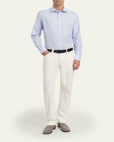Brioni Men's Cotton Classic-Fit Sport Shirt | Thumbnail 2 Brioni Men's Cotton Classic-Fit Sport Shirt | Thumbnail 2