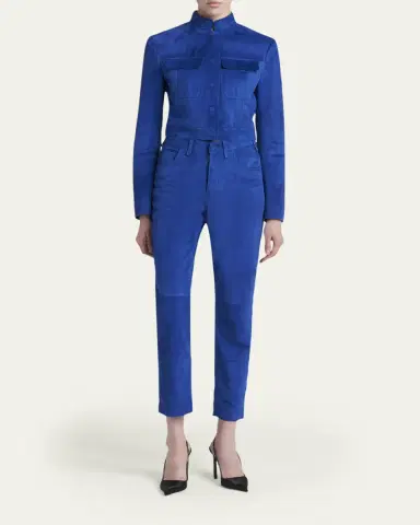 TOM FORD Soft Lamb Suede Crop Jacket | Thumbnail 2 TOM FORD Soft Lamb Suede Crop Jacket | Thumbnail 2