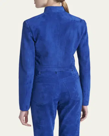 TOM FORD Soft Lamb Suede Crop Jacket | Thumbnail 3 TOM FORD Soft Lamb Suede Crop Jacket | Thumbnail 3