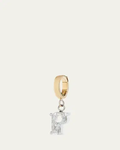Kendall Row Lab Grown Diamond 14K Letter Charm, P | Thumbnail 2