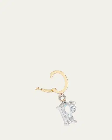 Kendall Row Lab Grown Diamond 14K Letter Charm, P | Thumbnail 3