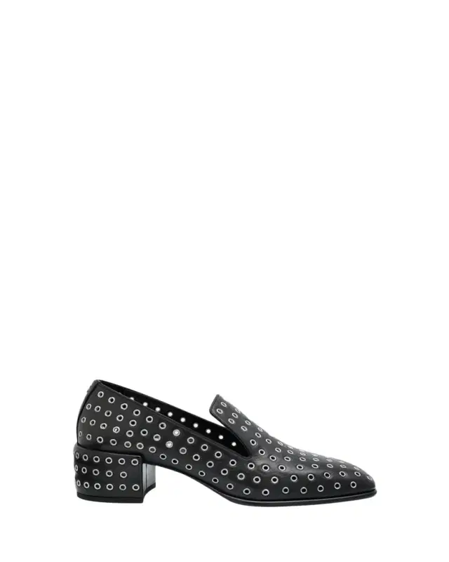 45mm Elliot Grommet Leather Loafers