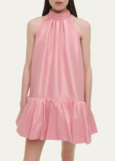 SIMKHAI Hope Taffeta Bow Tie Mini Dress | Thumbnail 8 SIMKHAI Hope Taffeta Bow Tie Mini Dress | Thumbnail 8