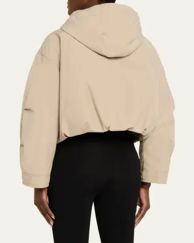 Moncler Eucalyptus Hooded Short Down Jacket | Thumbnail 3 Moncler Eucalyptus Hooded Short Down Jacket | Thumbnail 3