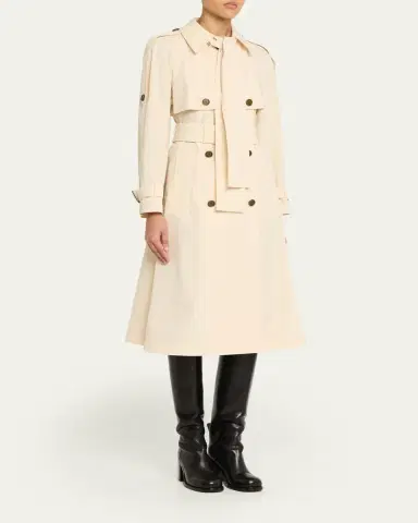 Burberry Trerose Belted Double-Breasted Trench Coat | Thumbnail 4 Burberry Trerose Belted Double-Breasted Trench Coat | Thumbnail 4