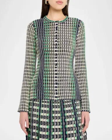 SIMKHAI Mabel Openwork Cardigan | Thumbnail 8 SIMKHAI Mabel Openwork Cardigan | Thumbnail 8