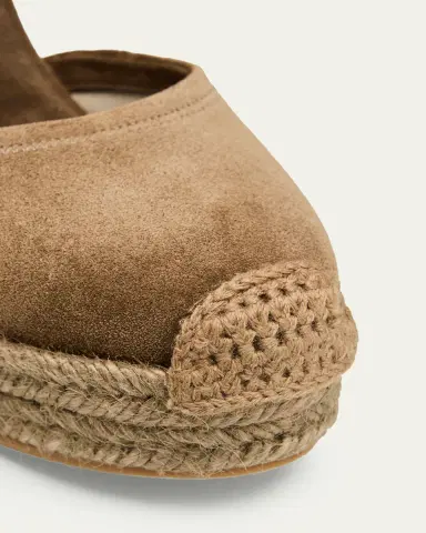 Brunello Cucinelli 80mm Monili Suede Espadrille Wedges | Thumbnail 5 Brunello Cucinelli 80mm Monili Suede Espadrille Wedges | Thumbnail 5