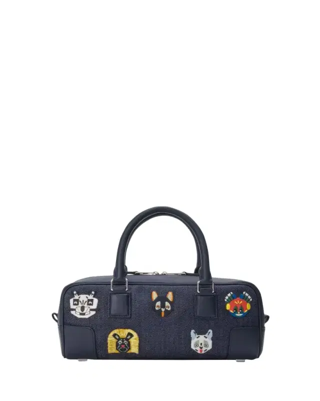 Loewe x Louis Wain Amazona 23 Top-Handle Bag in Denim