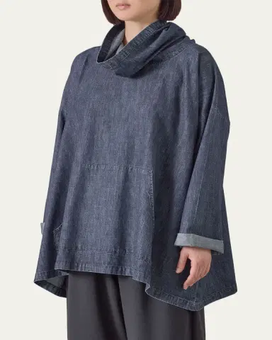 Eskandar Wide A-Line Monks Top (Long Length) | Thumbnail 4