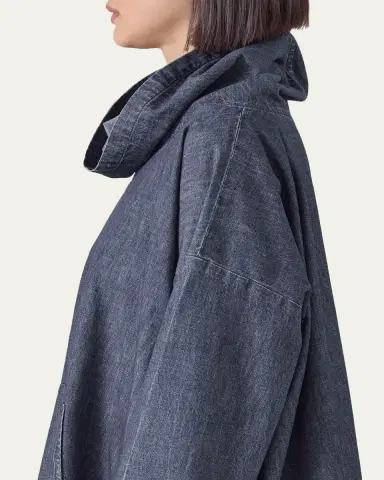 Eskandar Wide A-Line Monks Top (Long Length) | Thumbnail 5