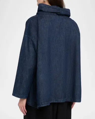 Eskandar Wide A-Line Monks Top (Long Length) | Thumbnail 7