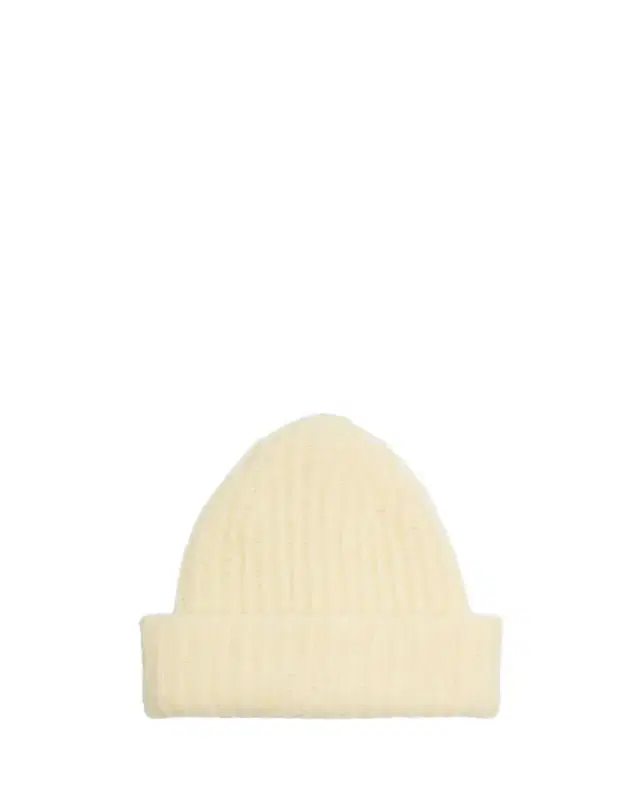 Cloud Wool Ribbed Beanie