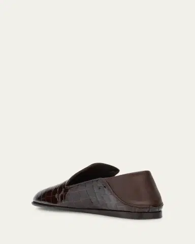Jimmy Choo Elliot Croc-Embossed Leather Slippers | Thumbnail 4 Jimmy Choo Elliot Croc-Embossed Leather Slippers | Thumbnail 4
