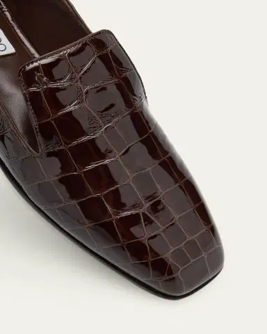 Jimmy Choo Elliot Croc-Embossed Leather Slippers | Thumbnail 5 Jimmy Choo Elliot Croc-Embossed Leather Slippers | Thumbnail 5