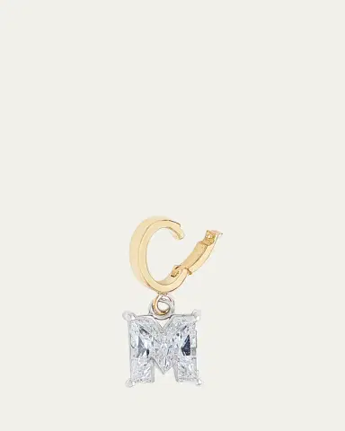 Kendall Row Lab Grown Diamond 14K Letter Charm, M | Thumbnail 3
