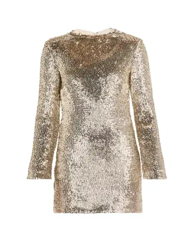 Simkhai Opal Sequined Long-Sleeve Mini Dress | Thumbnail 1 Simkhai Opal Sequined Long-Sleeve Mini Dress | Thumbnail 1