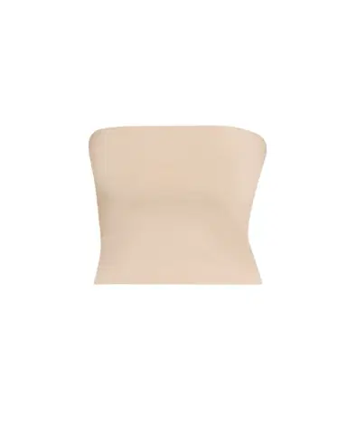 Brunello Cucinelli Strapless Jersey Crop Tube Top | Thumbnail 1 Brunello Cucinelli Strapless Jersey Crop Tube Top | Thumbnail 1