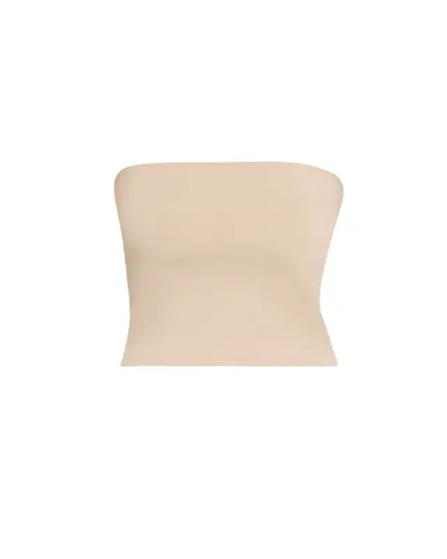Brunello Cucinelli Strapless Jersey Crop Tube Top