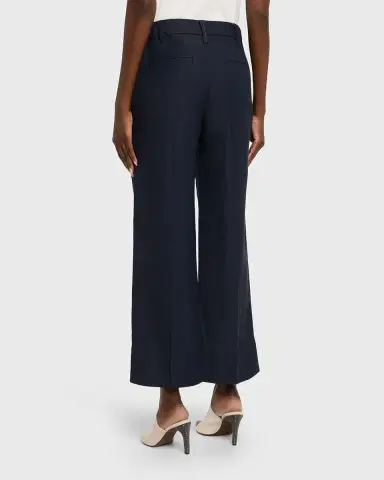 Brunello Cucinelli Linen Twill Wide-Leg Crop Cigarette Pants | Thumbnail 2 Brunello Cucinelli Linen Twill Wide-Leg Crop Cigarette Pants | Thumbnail 2
