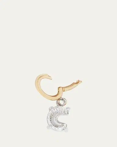 Kendall Row Lab Grown Diamond 14K Letter Charm, C | Thumbnail 3