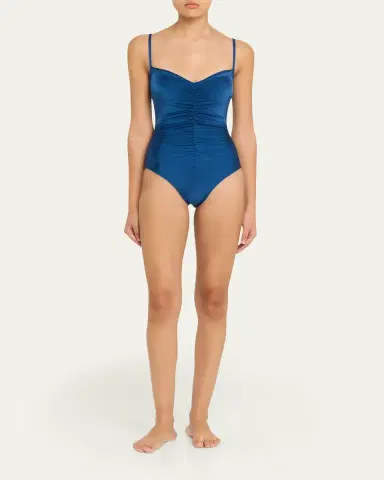 Verandah Ruched One-Piece Swimsuit | Thumbnail 3