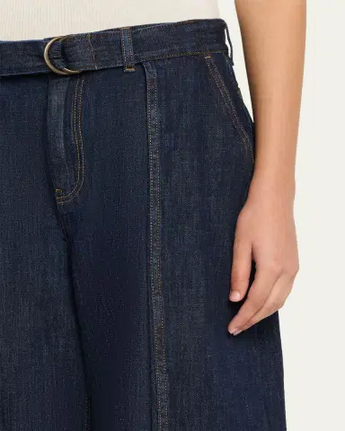 LOEWE D-Ring Belted Wide-Leg Jeans | Thumbnail 5 LOEWE D-Ring Belted Wide-Leg Jeans | Thumbnail 5