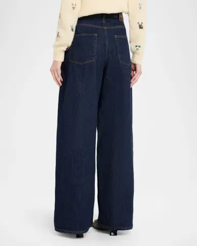 LOEWE D-Ring Belted Wide-Leg Jeans | Thumbnail 7 LOEWE D-Ring Belted Wide-Leg Jeans | Thumbnail 7
