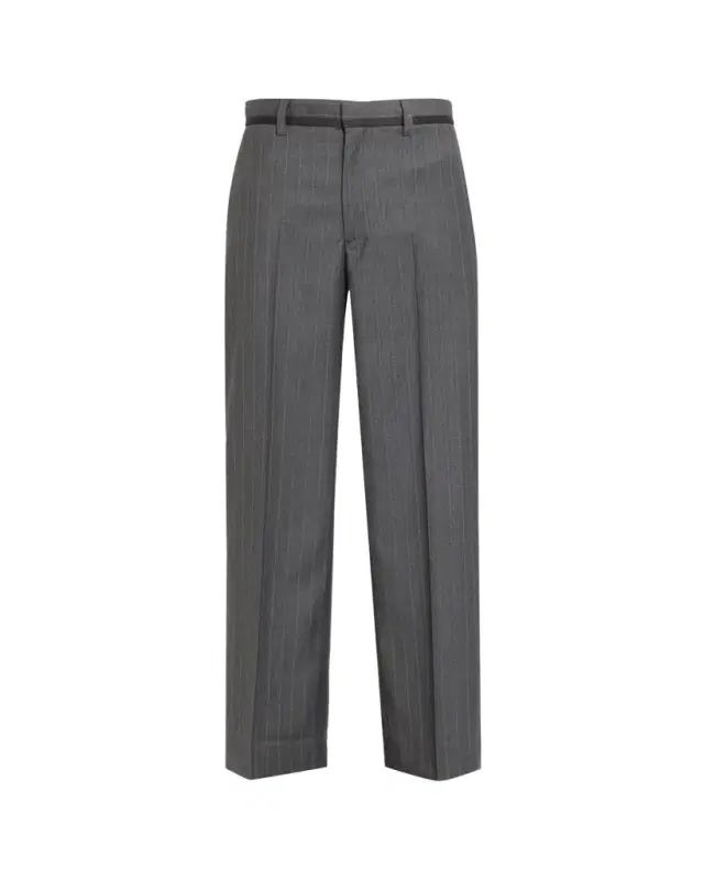WE-AR4 Tuxedo Pinstripe Straight-Leg Trousers