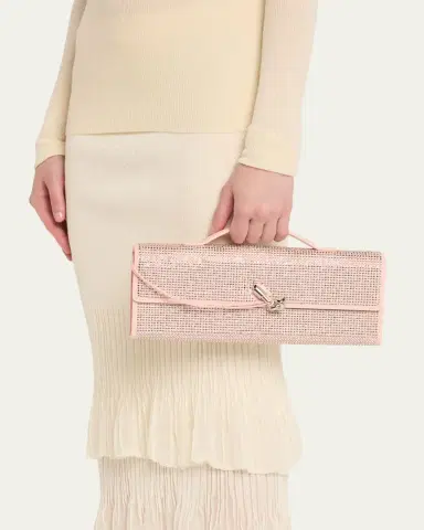 Bottega Veneta Andiamo Crystal Leather Clutch Bag | Thumbnail 2 Bottega Veneta Andiamo Crystal Leather Clutch Bag | Thumbnail 2