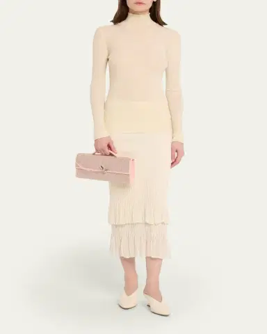 Bottega Veneta Andiamo Crystal Leather Clutch Bag | Thumbnail 5 Bottega Veneta Andiamo Crystal Leather Clutch Bag | Thumbnail 5