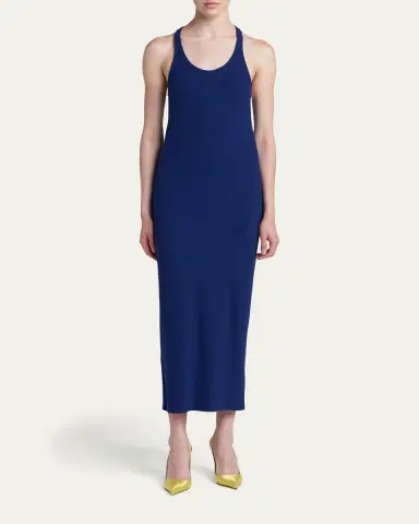 Tom Ford Ribbed Knit Racerback Midi Tank Dress | Thumbnail 2 Tom Ford Ribbed Knit Racerback Midi Tank Dress | Thumbnail 2