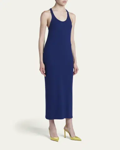 Tom Ford Ribbed Knit Racerback Midi Tank Dress | Thumbnail 4 Tom Ford Ribbed Knit Racerback Midi Tank Dress | Thumbnail 4
