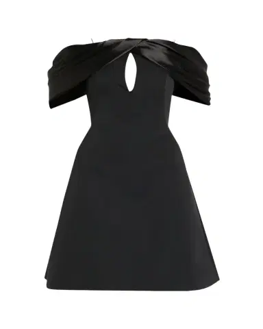 PAMELLA ROLAND Faille Off-Shoulder Mini Dress | Thumbnail 1 PAMELLA ROLAND Faille Off-Shoulder Mini Dress | Thumbnail 1