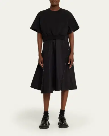 3.1 Phillip Lim Short-Sleeve Combo Midi Dress | Thumbnail 2
