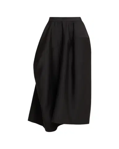 Heirlome Karla Asymmetric Silk-Wool Faille Ankle Skirt | Thumbnail 1 Heirlome Karla Asymmetric Silk-Wool Faille Ankle Skirt | Thumbnail 1