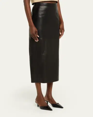 Heirlome Lexi Leather Pencil Midi Skirt | Thumbnail 4 Heirlome Lexi Leather Pencil Midi Skirt | Thumbnail 4