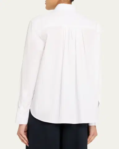 TWP Possetti Superfine Cotton Button-Front Shirt | Thumbnail 3 TWP Possetti Superfine Cotton Button-Front Shirt | Thumbnail 3