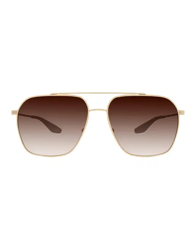 BARTON PERREIRA Rizzo 60mm Aviator Titanium Sunglasses