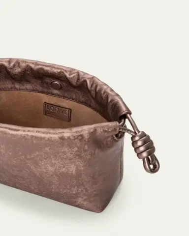 Loewe Flamenco Clutch Bag in Moire-Print Leather | Thumbnail 3